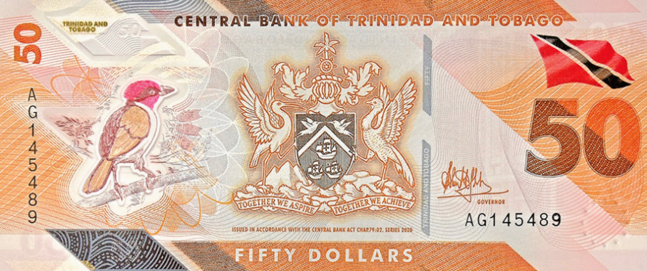 PN64 Trinidad & Tobago 50 Dollars Year 2020